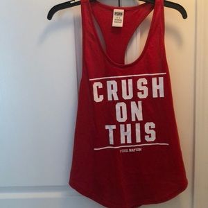 Pink racer back tank